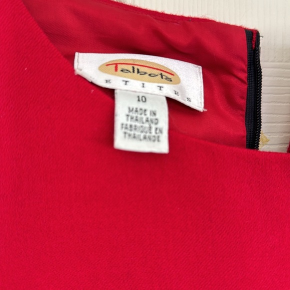 TALBOTS 100% Wool Black Dress Size 10 Medium - Picture 5 of 7